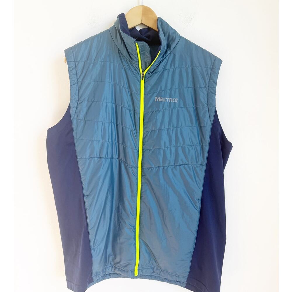 Marmot Variant Quilted Men's Vest Blue Navy Large